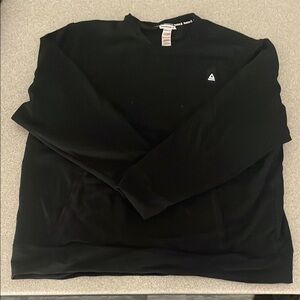 .Reebok Black Crewneck Sweater Minimalist Design 3XL